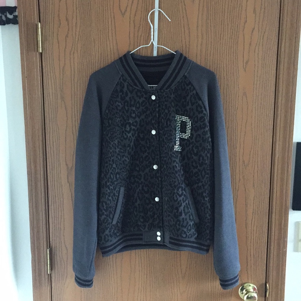 Medium Victoria’s Secret Pink baseball jacket